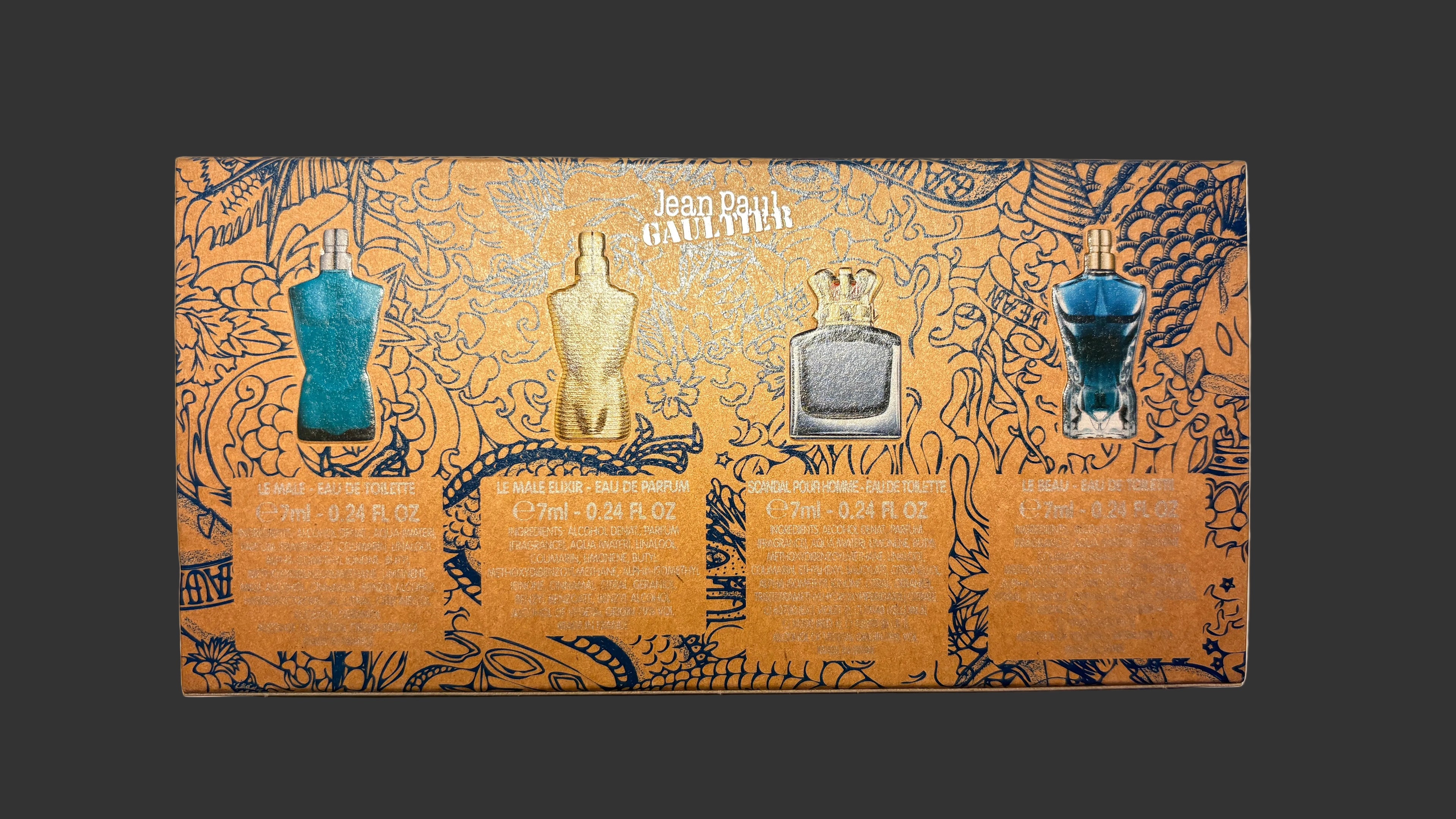 Jean Paul Gaultier Men's Cologne 4‑Piece Miniature Set