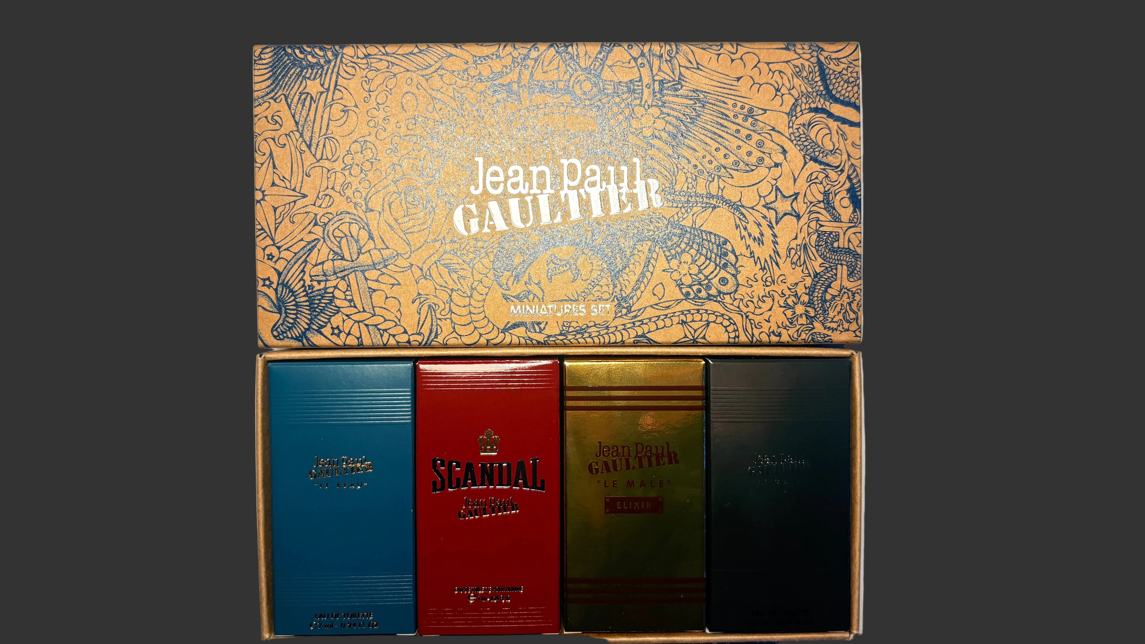 Jean Paul Gaultier Men's Cologne 4‑Piece Miniature Set