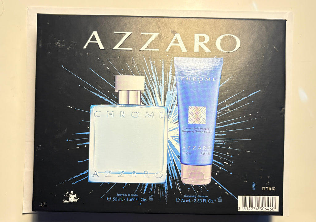 Azzaro Chrome Shower Gift Set 50ml Bottle
